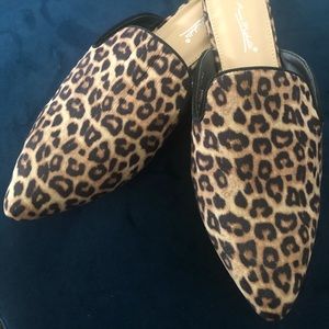 Leopard Print Mules